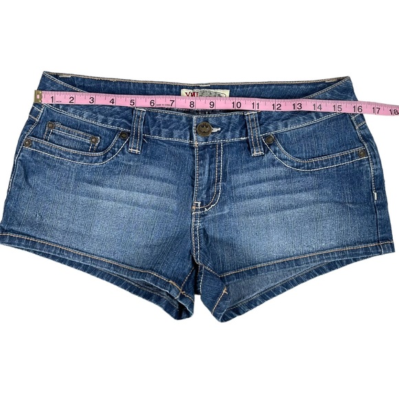 Ubfree & YMI size 9 shorts bundle - jean & blue/white striped colors GUC - Picture 14 of 16